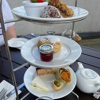 Vegan afternoon tea at Ashmolean Rooftop Restaurant in Oxford
