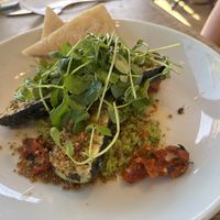 Courgettes and Quinoa   at Ashmolean Rooftop Restaurant in Oxford