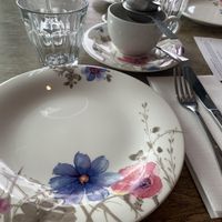 Plate design   at Ashmolean Rooftop Restaurant in Oxford