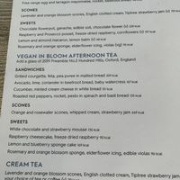 Menu  at Ashmolean Rooftop Restaurant in Oxford