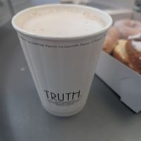 Chai latte at Hulis Donuts in Cape Town
