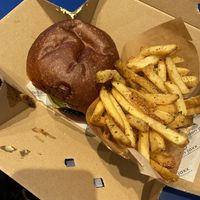  Burger and fries at Eden Jaxx - Købmagergade in Copenhagen