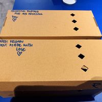 Cute burger boxes  at Eden Jaxx - Købmagergade in Copenhagen