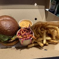 Portobello mushroom burger at Eden Jaxx - Købmagergade in Copenhagen