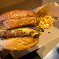 Smash burger at Eden Jaxx - Købmagergade in Copenhagen