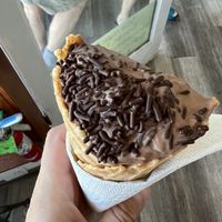 Rocky road in a waffle cone w sprinkles   at The Vegan Stuff - Online in Beacon