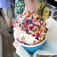 “Cereal milk” ice cream w rainbow sprinkles   at The Vegan Stuff - Online in Beacon