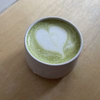 Matcha Latte with oat milk  at Birch in Isle Of Skye