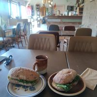 Inside the Café at Furu Hostel Café in Boestad