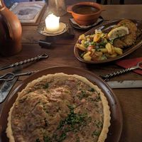 Quiche and Cordon Bleu at Zauberkessel - Mittelalterschänke in Walsrode