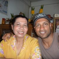 Pi Lek, the lovely owner! at Jay Tamachad in Koh Samui