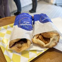Peanut butter jam (left) and cabbage (right)  at Scovergi Mica in Bucharest
