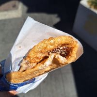 Peach jam and walnut filling at Scovergi Mica in Bucharest