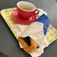 Coffee and scovergi at Scovergi Mica in Bucharest