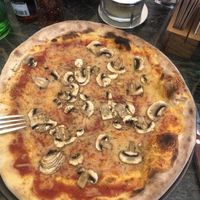 Pizza Funghi with vegan cheese  at Pizzeria Giuseppe in Zell Am See