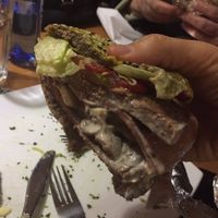 Double Veggie Burger at Zamin in Tehran