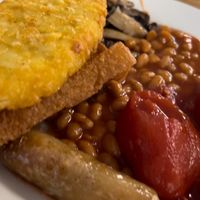 6 items vegan breakfast  at Billy Jeans in Holywell