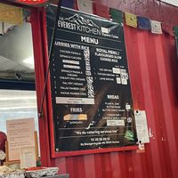 Menu  at Everest Kitchen in Aarhus