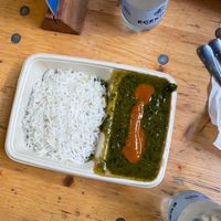 Vegan spinach masala at Everest Kitchen in Aarhus