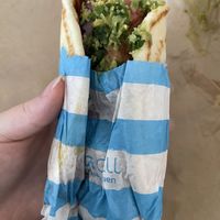 falafel wrap  at Luna Grill in San Diego