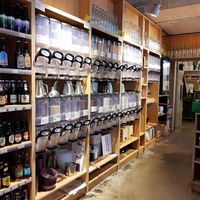 Zero waste section at BachserMärt in Zurich