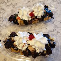 Three scoop Classic Sundae at Craig's Vegan in Las Vegas