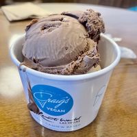 2 scoops - chocolate and pb crunch. The pb was definitely my fave!  at Craig's Vegan in Las Vegas