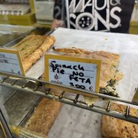 Potato pie and spinach pie no feta  at Sitári in Naxos