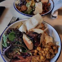 Selection of the vegan buffet at Mat Fra Hagen - Thomas Angells Gate in Trondheim