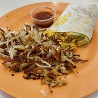 Vegan Burrito w/ Hashbrowns  #Veganuary at Scramble in Phoenix
