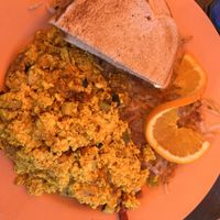 Vegan scramble with sourdough toastt  at Scramble in Phoenix