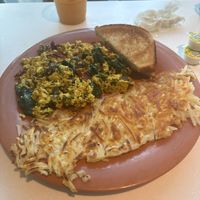 Spinach and mushroom tofu scramble   at Scramble in Phoenix