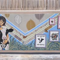 Outdoor deco :) at Kappra Cafe in Bangkok