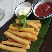 Mung bean fries at Kappra Cafe in Bangkok