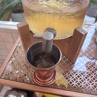 Free tea   at Kappra Cafe in Bangkok