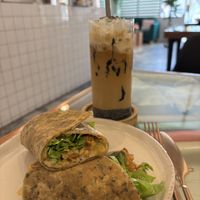 Samosa wrap  at Kappra Cafe in Bangkok