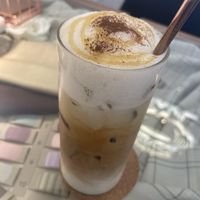 caramel latte  at Kappra Cafe in Bangkok
