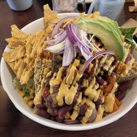 Chili and cornbread  at Cacao Tree Cafe in Royal Oak