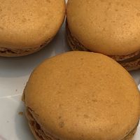 Mango and ylang ylang vegan macaron  at Ladurée in Paris