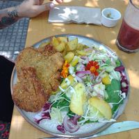 Milanesas de girgolas  at Artemisia - Costa Rica in Buenos Aires