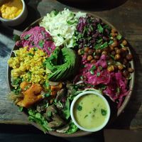 Ensalada super proteica, very delicious! at Artemisia - Costa Rica in Buenos Aires