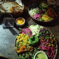 Bread serving with the food at Artemisia - Costa Rica in Buenos Aires