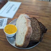 Tres tipos de pan y salsa at Artemisia - Costa Rica in Buenos Aires