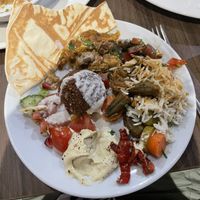 Meze spread  at Lebaneat in Durham