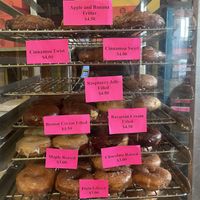 Pure bliss on a weekend. We sampled (gobbled) four and were not one bit disappointed.   at Pepples Donut Farm in Berkeley