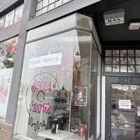 Exterior at Berkeley location   at Pepples Donut Farm in Berkeley