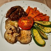 grilled mixed vegetables at Ristorante Pizzeria Al Porto in Nago-torbole