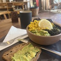 Tofu scramble breakfast  at Harvest Café in Cape Town