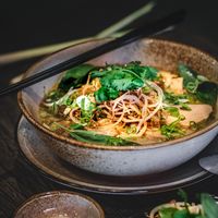 Traditional Bun Bo Hue but in vegan at Vegang in Berlin