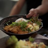 Vegan breaded „chicken" at Vegang in Berlin